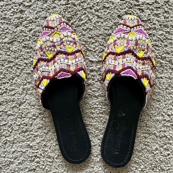 VERO MODA Charming Embroidered Mules - Picture 1 of 4